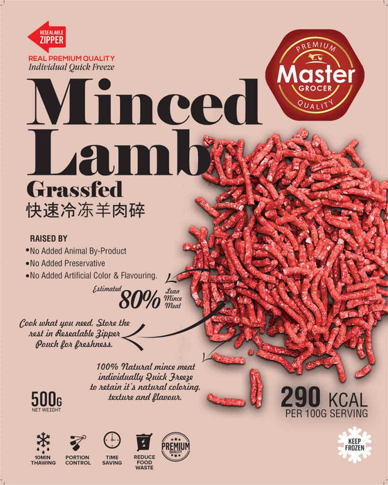 Australia Grassfed Lamb Minced 500g - Frozen