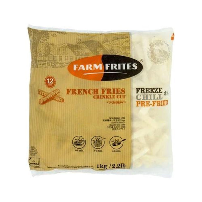Farm Frite French Fries Crinkle Cut  1kg - Frozen