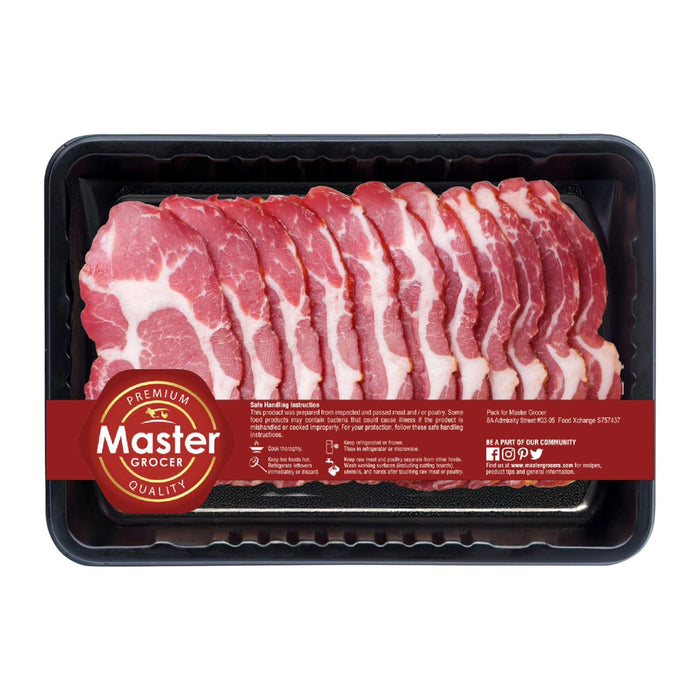 Master Grocer Kurobuta Pork Collar Shabu 250G - Chilled