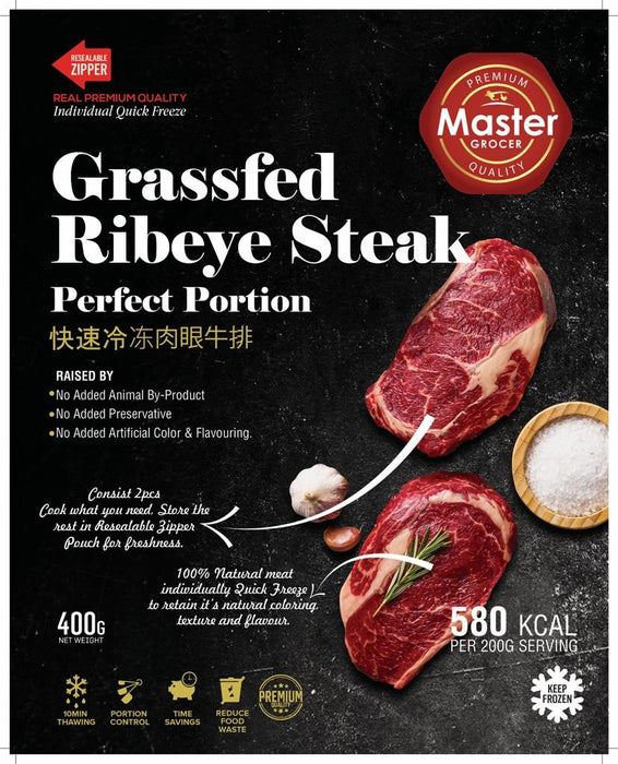 Australia Grassfed Beef Ribeye 200g x 2 -  Frozen