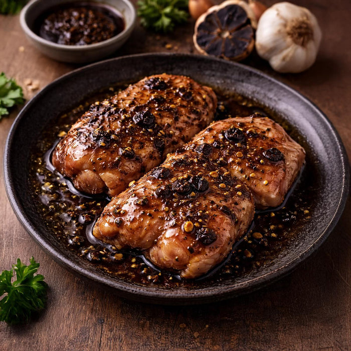 Master Grocer Premium Black Garlic Marinated Chicken Leg 2PCS – Chilled
