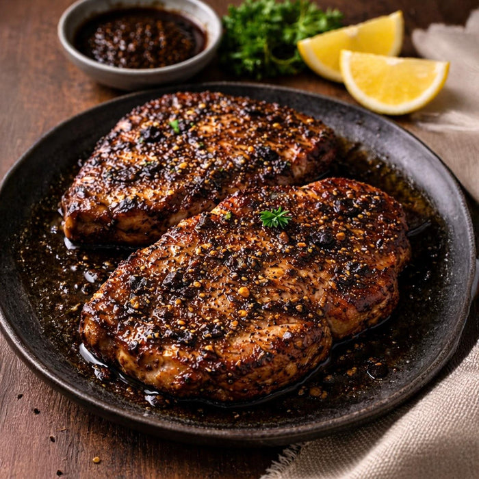 Master Grocer Premium Black Garlic Marinated Pork Collar Chop 2PCS - Chilled