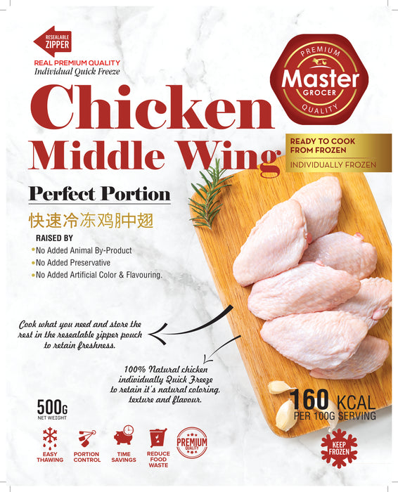 Chicken Middle Wings 500g - Frozen