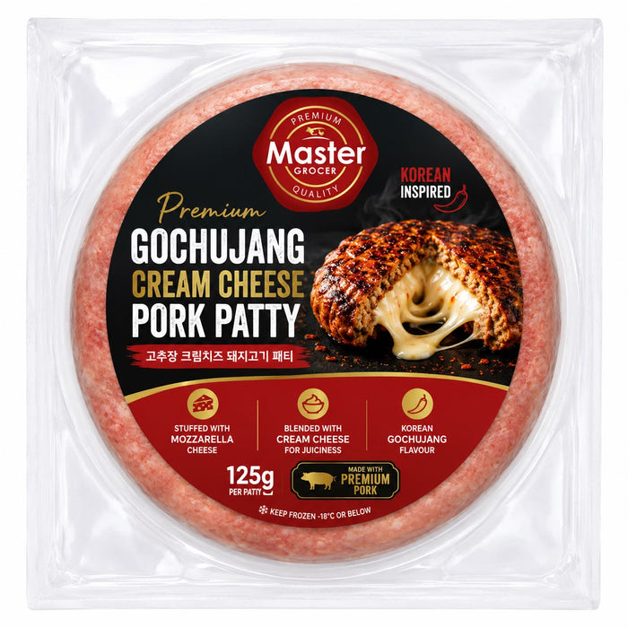 Master Grocer Gochujang Cream Cheese Pork Patty 125G - Chilled