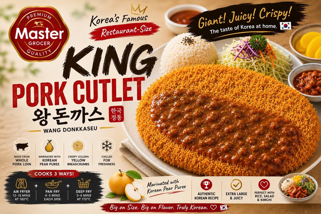 Master Grocer Korean King Pork Cutlet (Wang Donkkaseu) 285G - Chilled