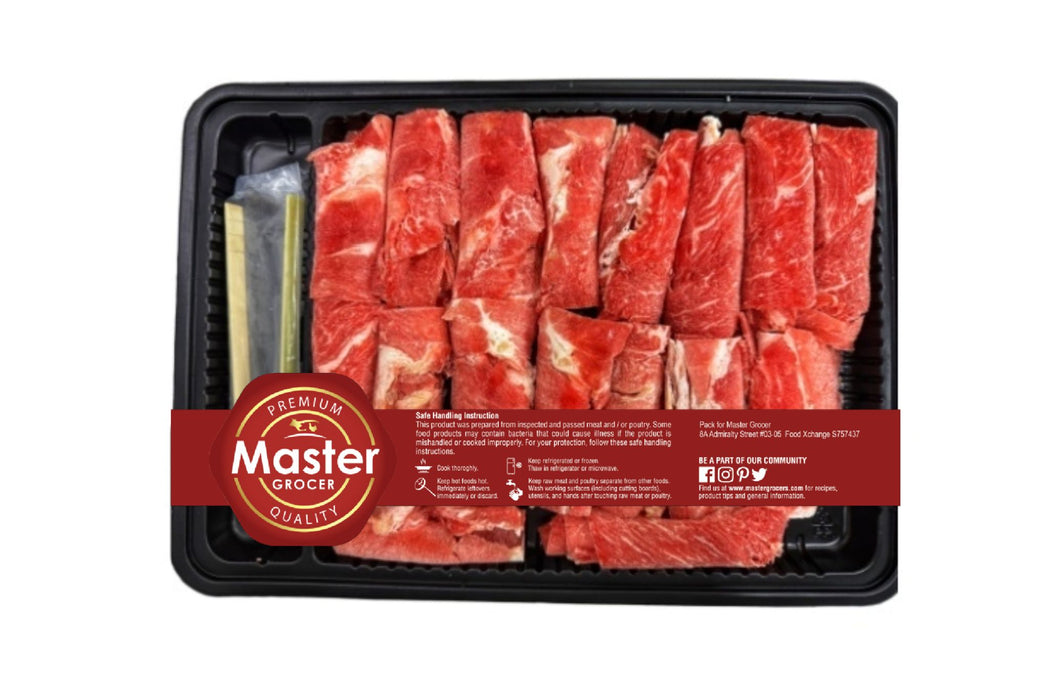 Master Grocer Hotpot Sliced Beef Rolled Shabu 250g - Frozen