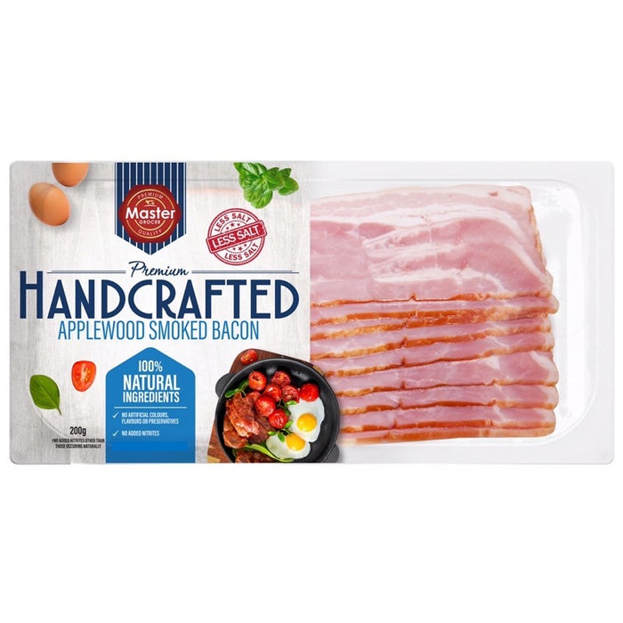 Applewood Smoked Streaky Bacon [less salt] 200g - Frozen