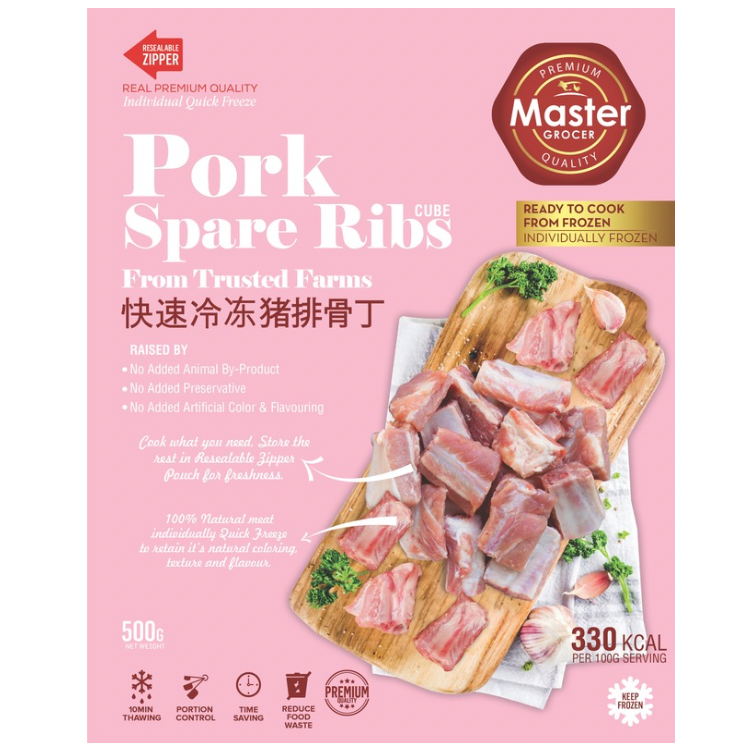 Pork Spare Rib 500g- Frozen — Master Grocers