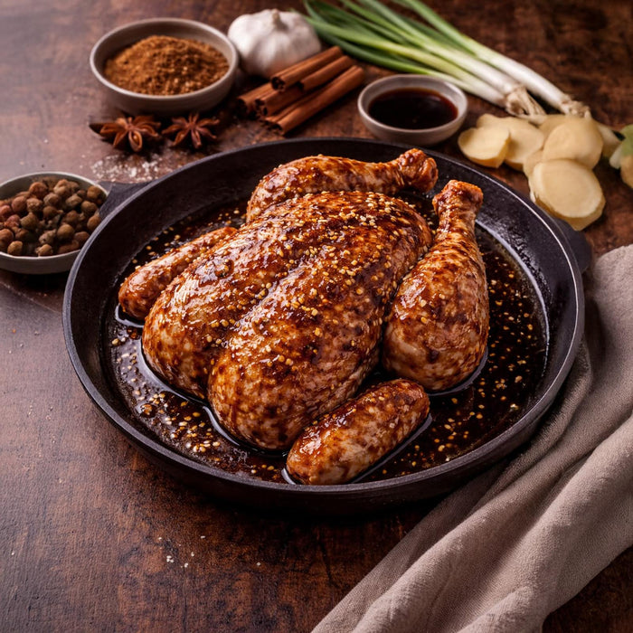 Master Grocer Oriental Five-Spice Marinated Whole Chicken 1KG - Chilled