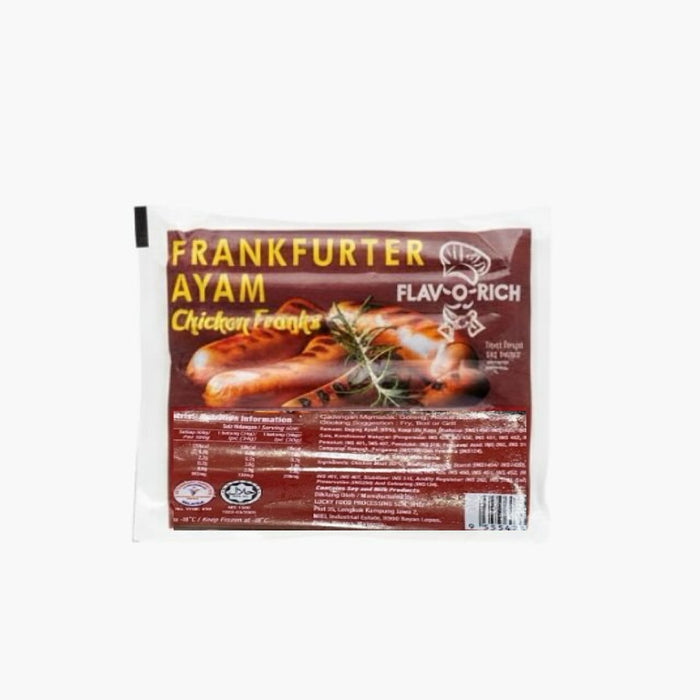 FLAV-O-RICH Chicken Frank / Hotdog 340g - Frozen