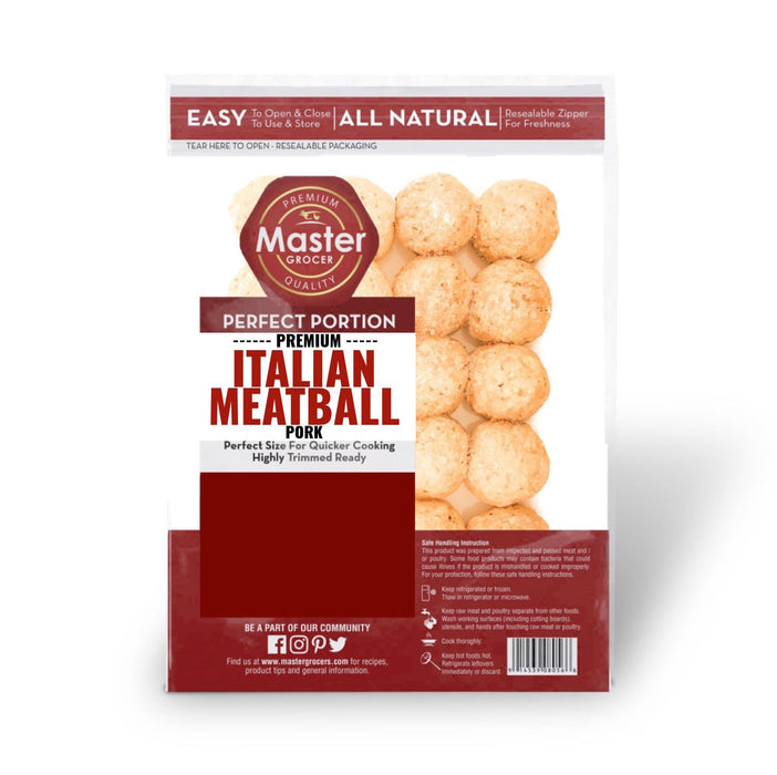 Master Grocer Premium Italian Style Pork Meatball 500g - Frozen