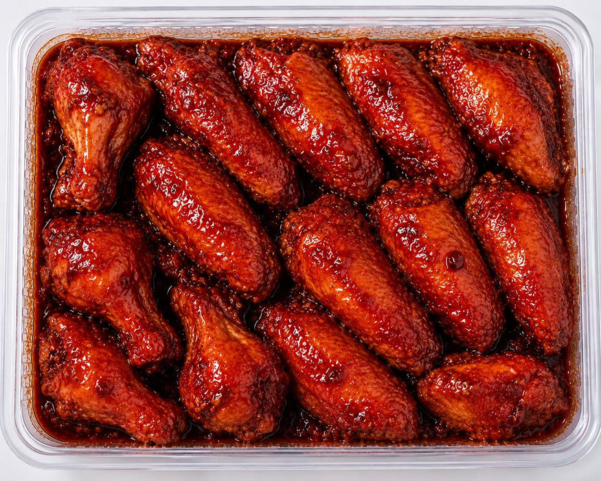 Master Grocer Singapore Zi Char Inspired Char Siu Glazed Marinated Chicken Wings Section 450G - Chilled