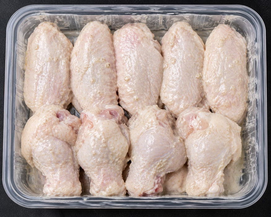 Master Grocer Singapore Zi Char Inspired Legendary Prawn Paste Marinated Chicken Wings Section 400G - Chilled