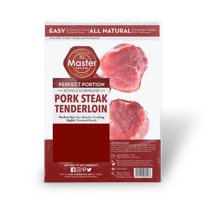 Pork Tenderloin Steak 4 pieces - Frozen
