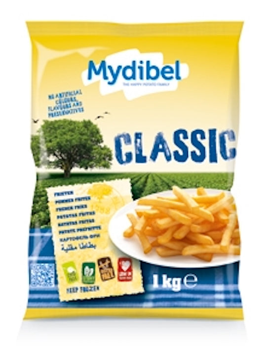 Mydibel French Fries Classic (Straight cut) 1kg - Frozen