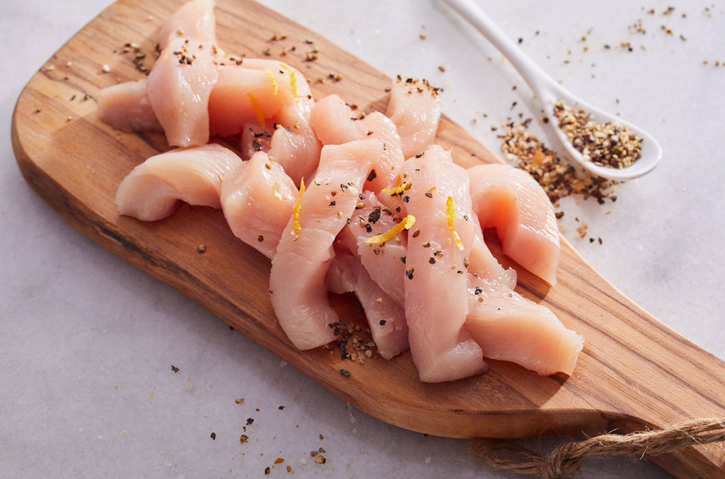 99% Fat Free Chicken Breast Skinless Strips 500g - Frozen