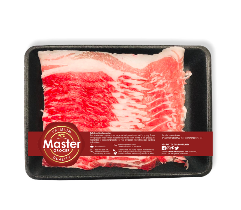 Premium Iberico Pork Belly Shabu Shabu 250g - Frozen