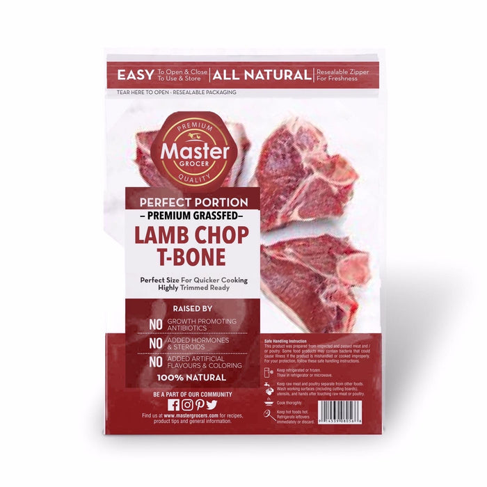 Australia Grassfed Lamb T-Bone 4pcs Individual - Frozen